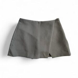 Zara "Anthracite Gray" Asymmetric Skort